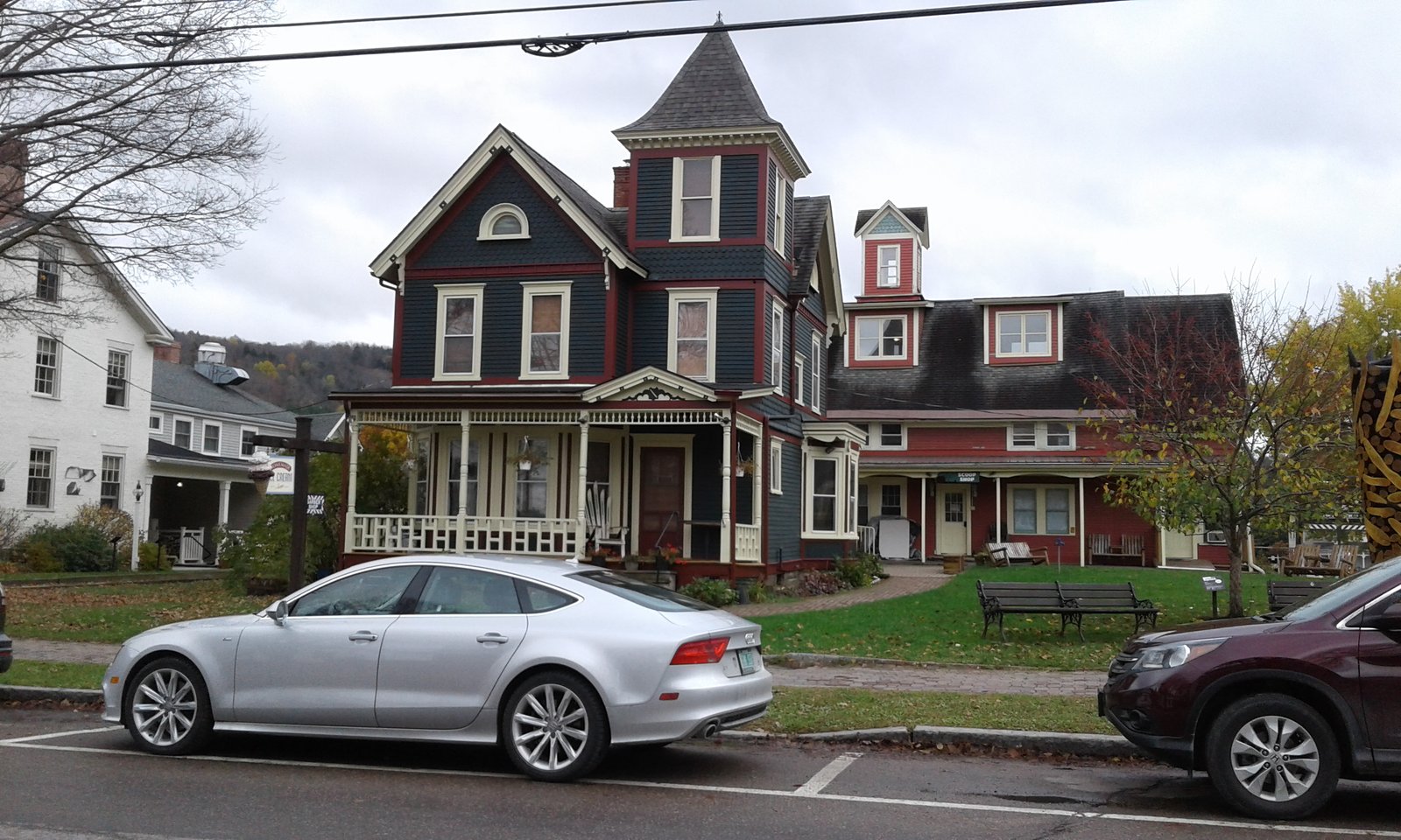 Travel view of Stowe, Vermont