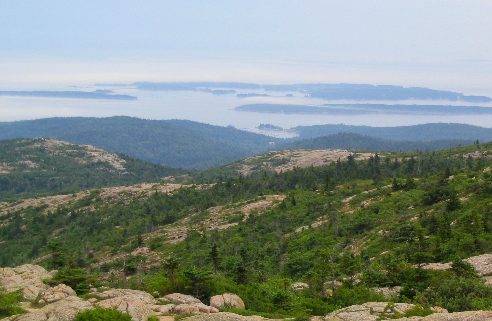 Outdoor scenery in Acadia National Park, Maine