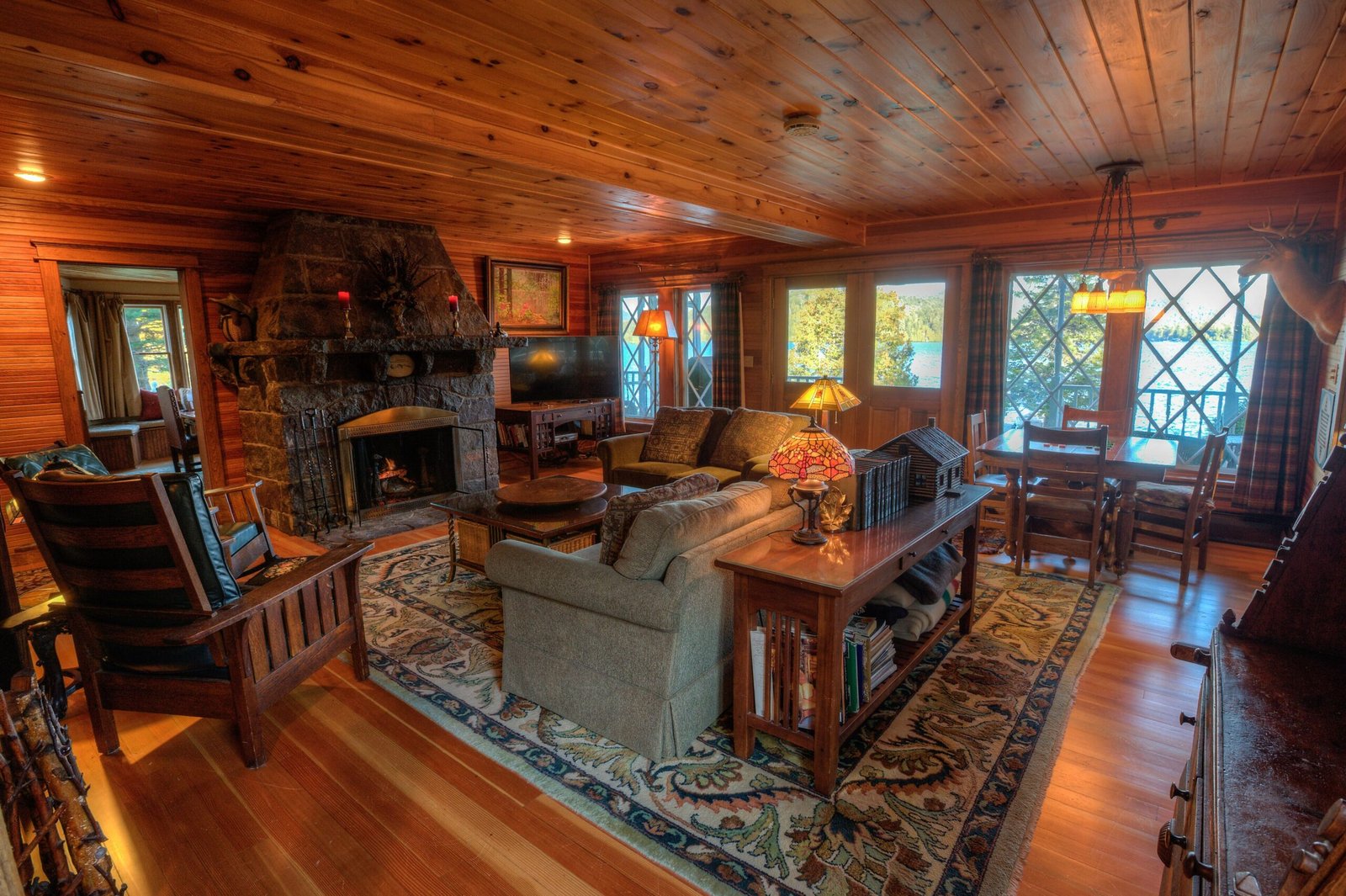HISTORIC LAKE PLACID WATERFRONT GREAT CAMP-6 BR- each w/private full bath. vacation rental in Lake Placid lakefront, Lake Placid, New York