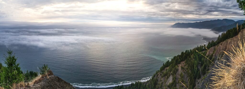 Beach scenery in Pacific Coast Highway, California