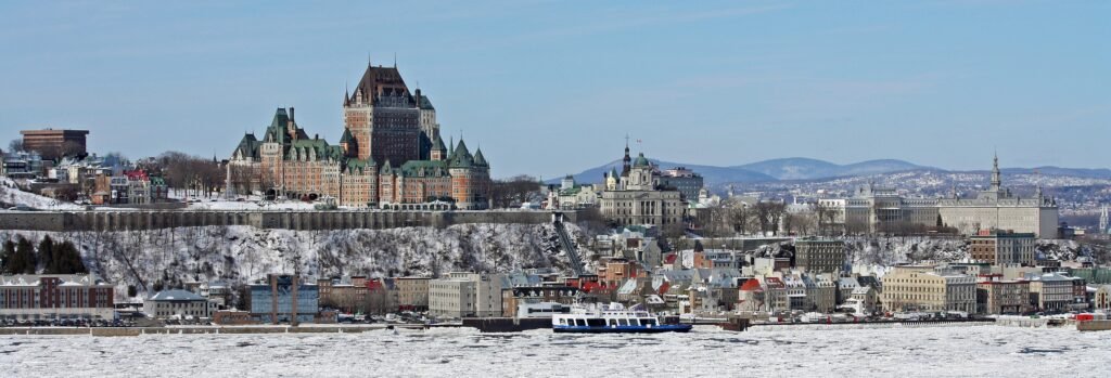 Travel view of Quebec City, Quebec, Canada