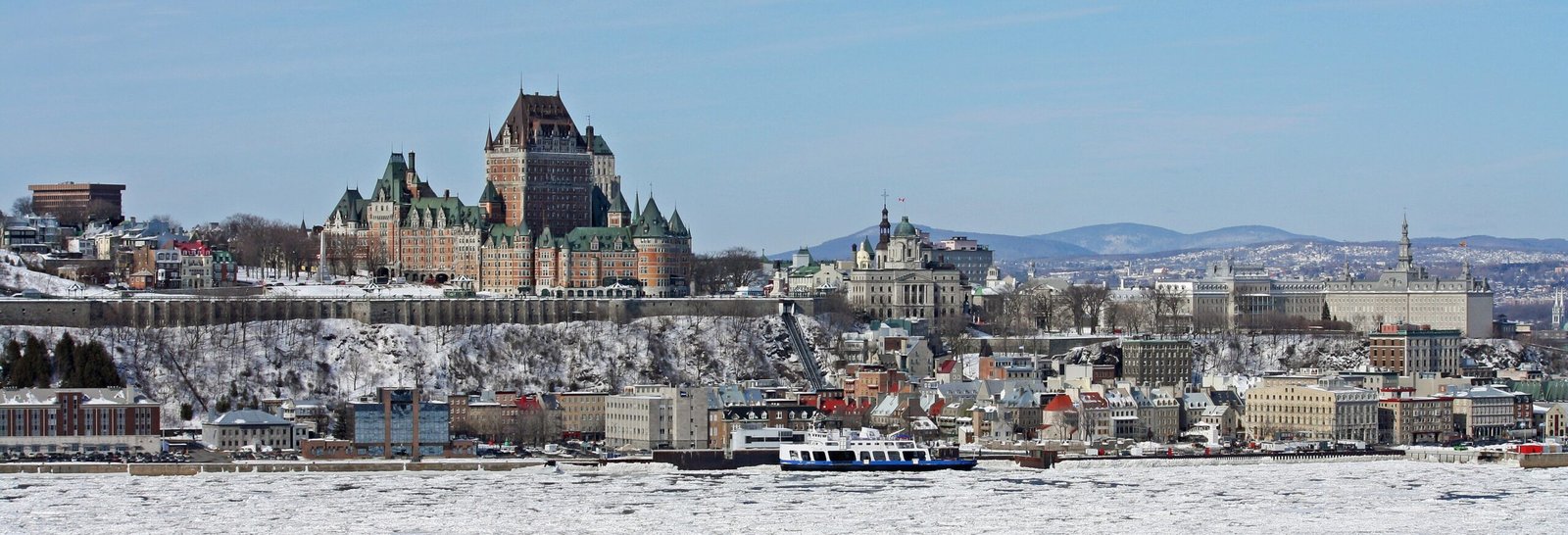 Travel view of Quebec City, Quebec, Canada