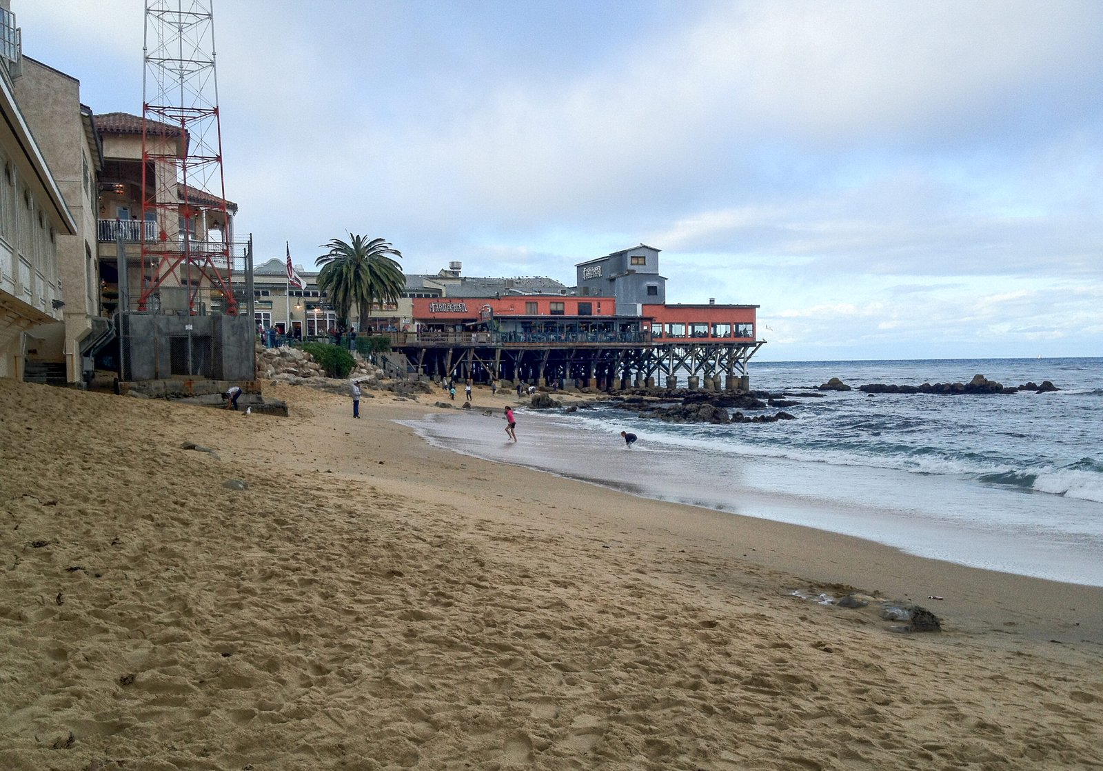 Beach scenery in Monterey, California