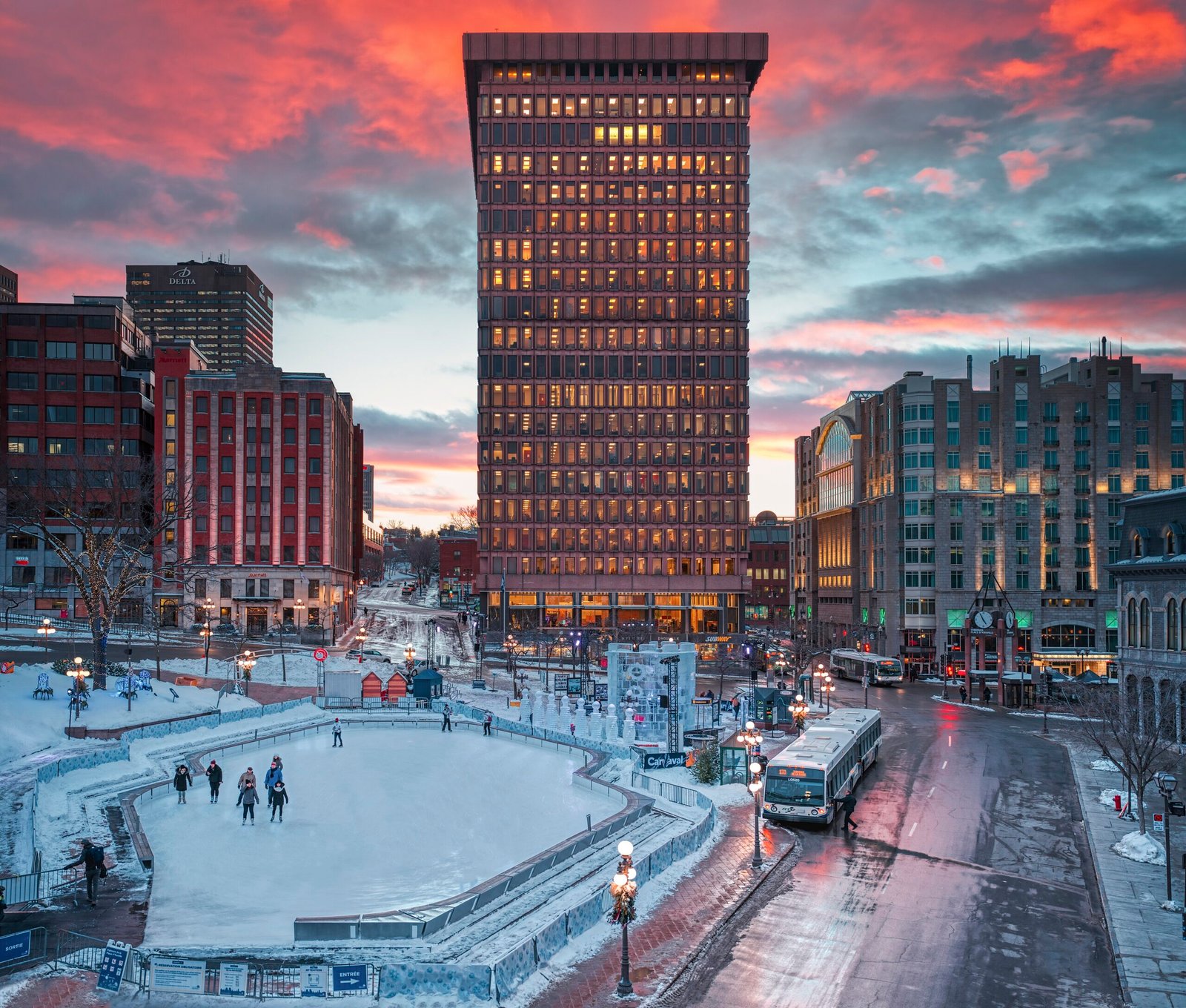 Travel view of Quebec City, Quebec, Canada