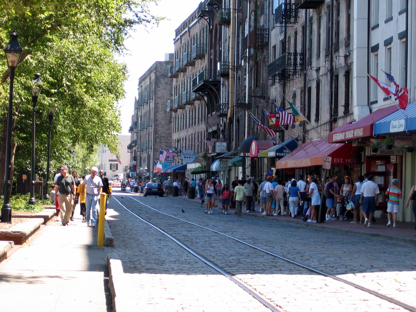 Travel view of Savannah, Georgia